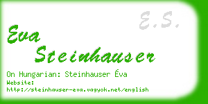 eva steinhauser business card